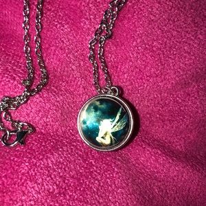 NWOT Fairy on the Moon, pendant necklace